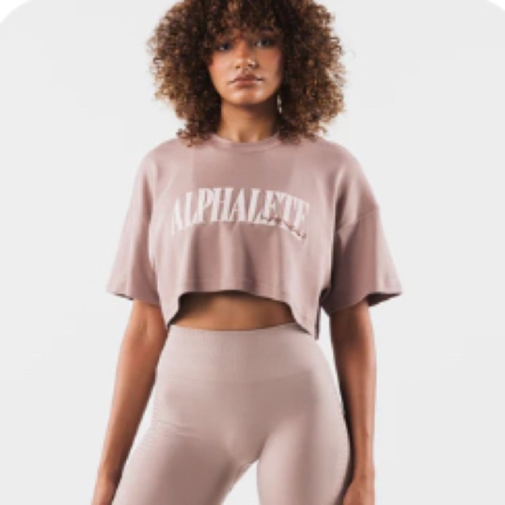 Alphalete Women's “Republic” Crop Tee
